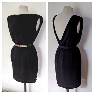 MANGO - Open back Little Black Dress